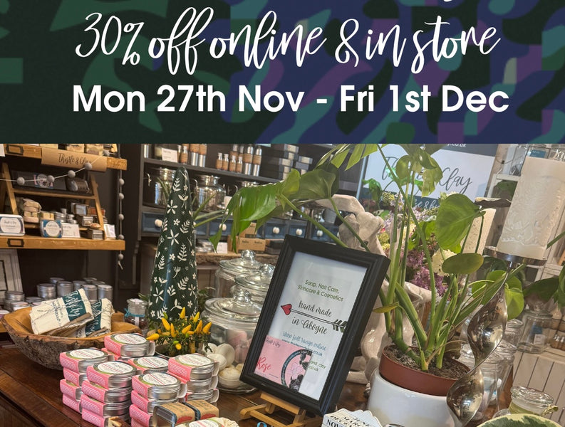 30% Discount for the 5th Anniversary of our Aboyne Store